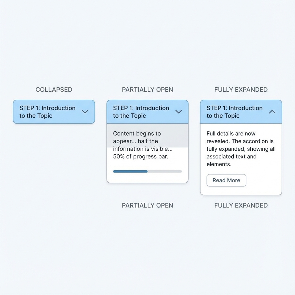 Accordion animation sequence